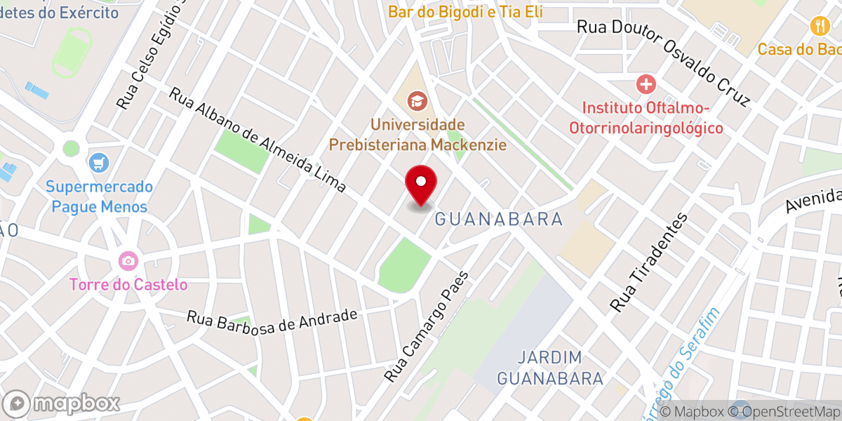 Map showing location of Paróquia Nossa Senhora de Lourdes