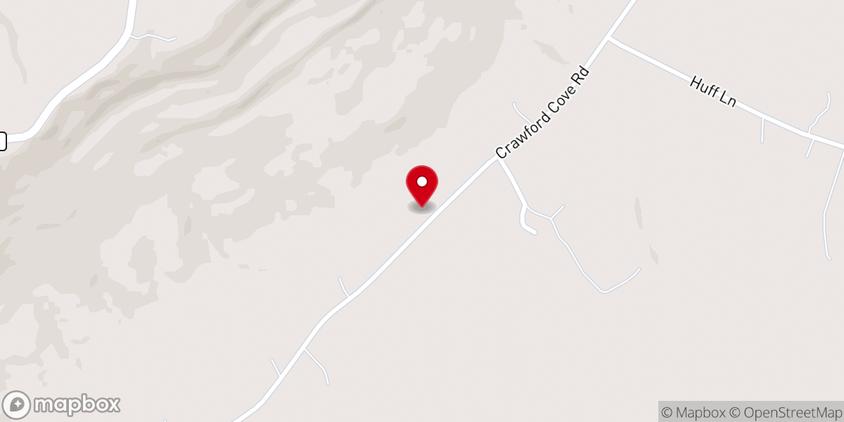 Map showing location of Alverson Church