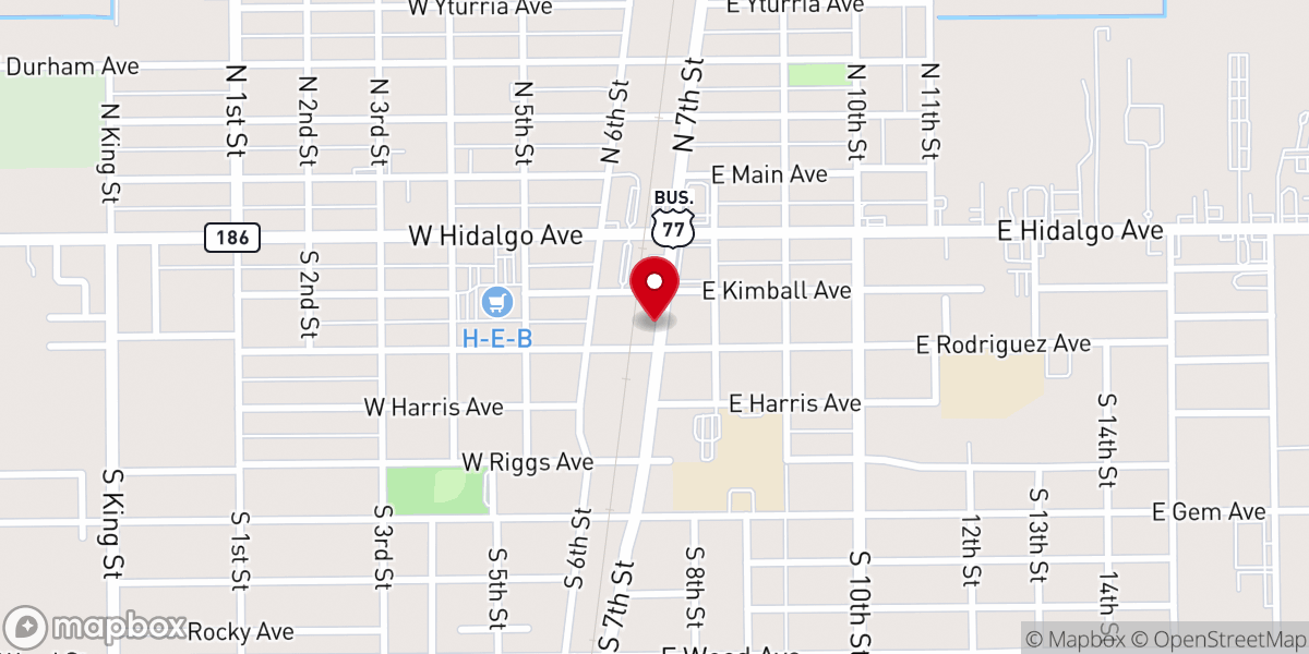 Map showing location of Trinity Fellowship Church