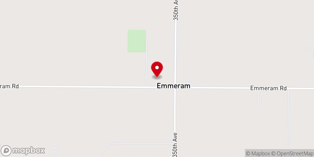 Map showing location of Emmeram Church