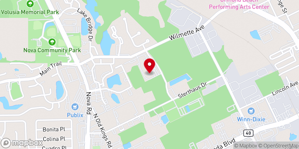 Map showing location of Coquina Center