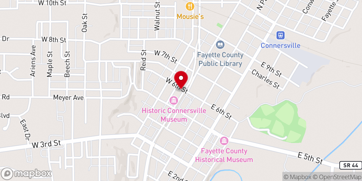 Map showing location of Early Methodist Chapel