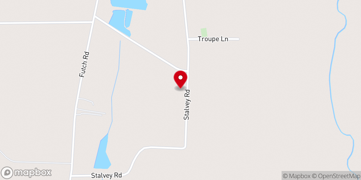 Map showing location of Oak Hill Farm, Hahira, GA, USA