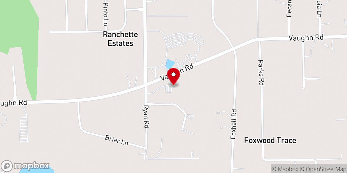 Map showing location of The Church at Pike Road