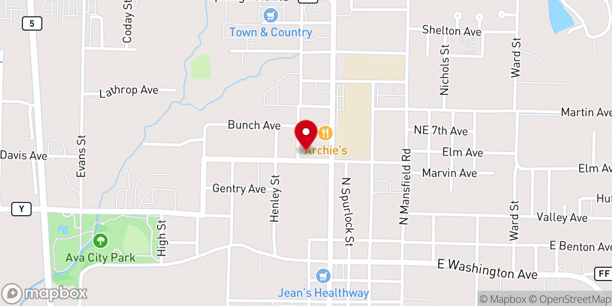 Map showing location of Set Free Ministries & Resale Shop
