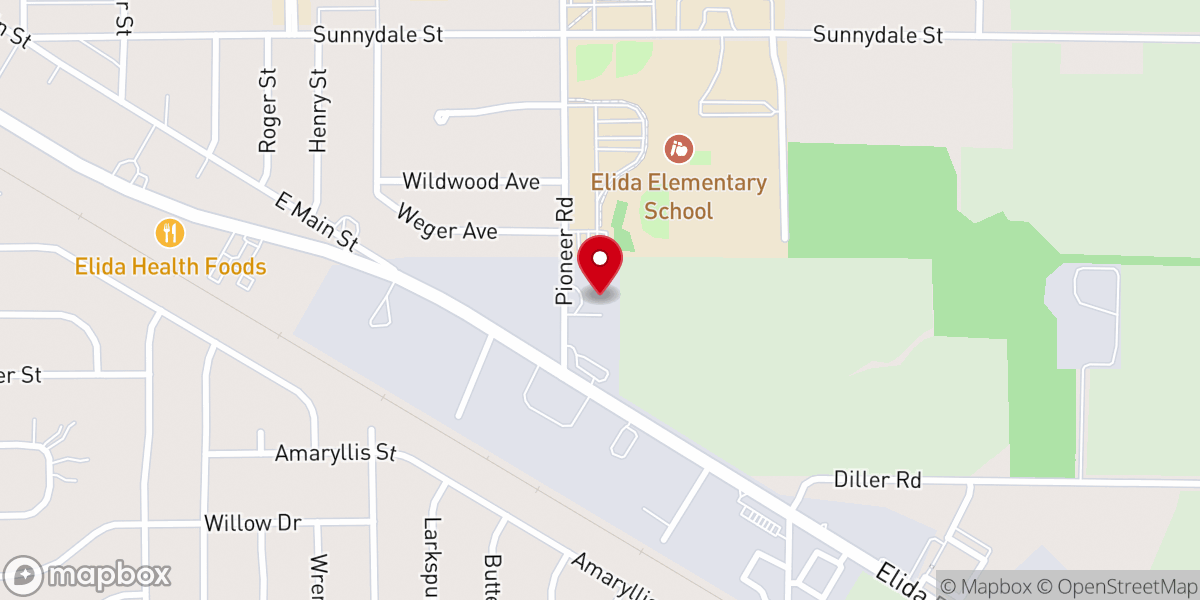 Map showing location of Olive Branch Old German Baptist Brethren Church