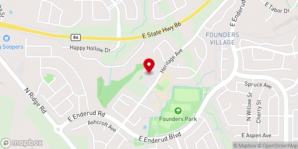 Map showing location of Ridgeline Community Church