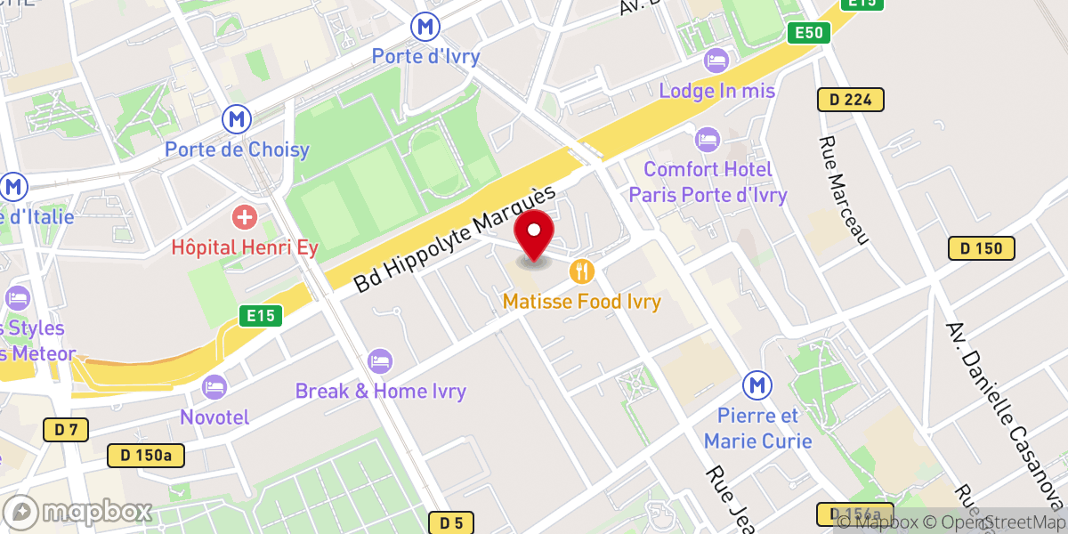 Map showing location of Église Notre-Dame de l'Espérance