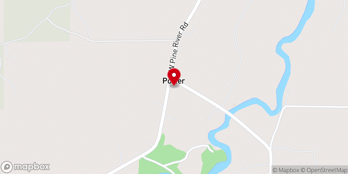 Map showing location of Porter Free Methodist