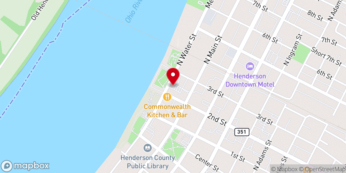 Map showing location of Rockhouse On The River