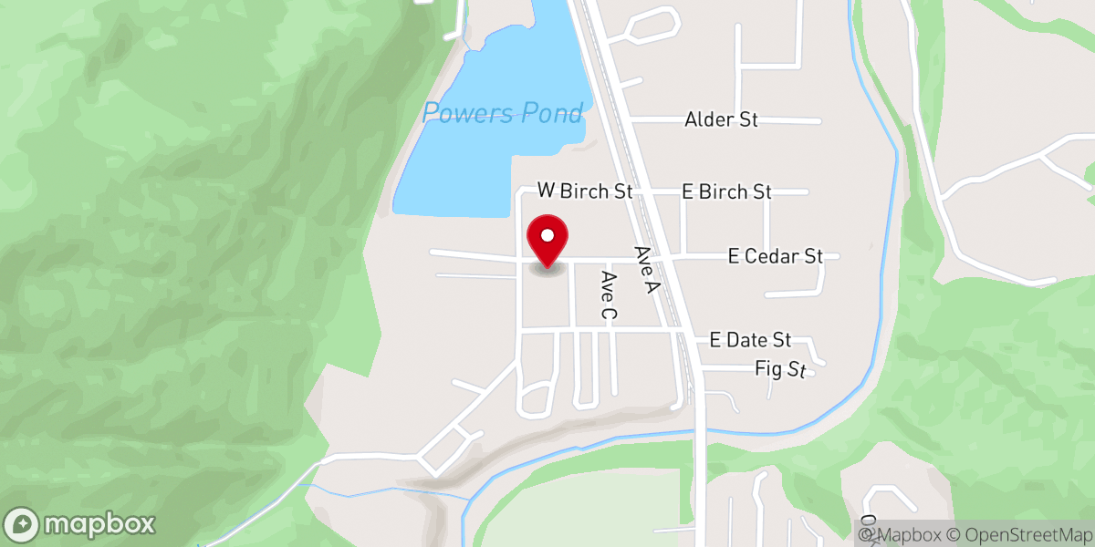 Map showing location of Powers Church of God