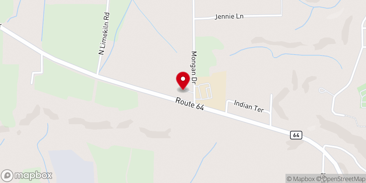 Map showing location of Saint Brides Church