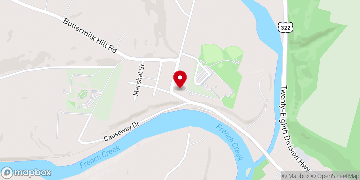 Map showing location of Sugarcreek Grace Church