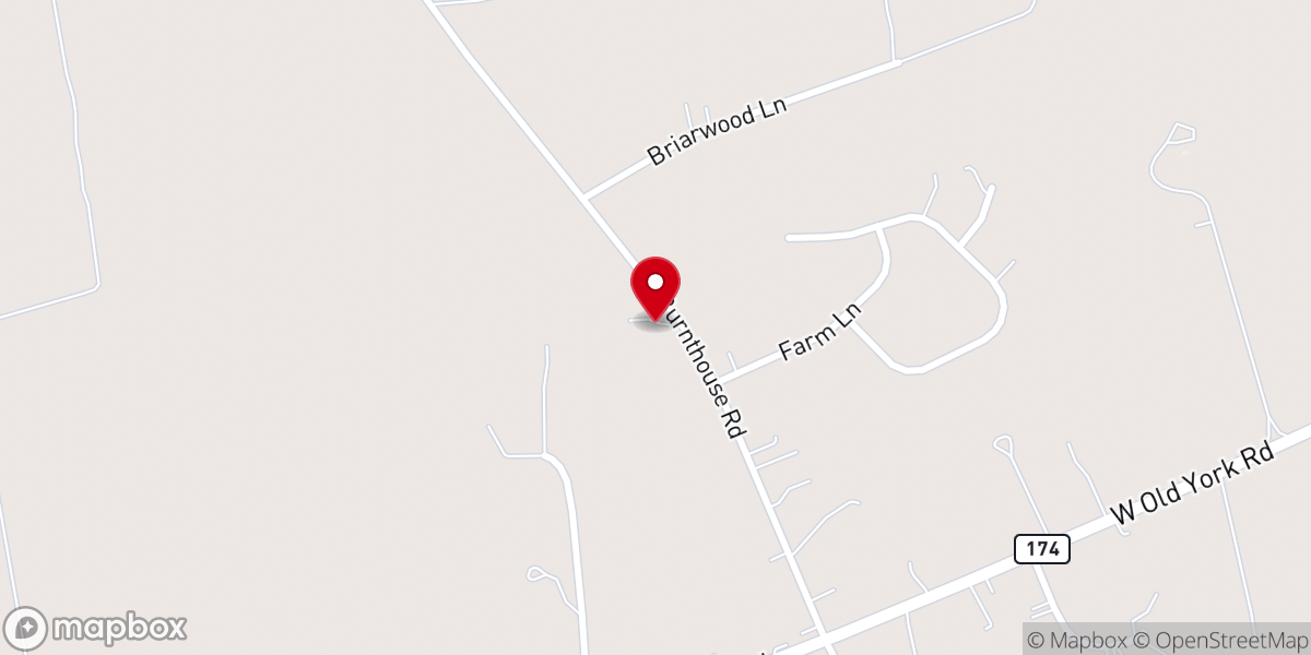 Map showing location of Mountain View Mennonite
