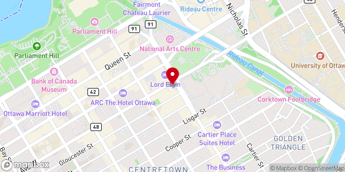 Map showing location of First Baptist Church