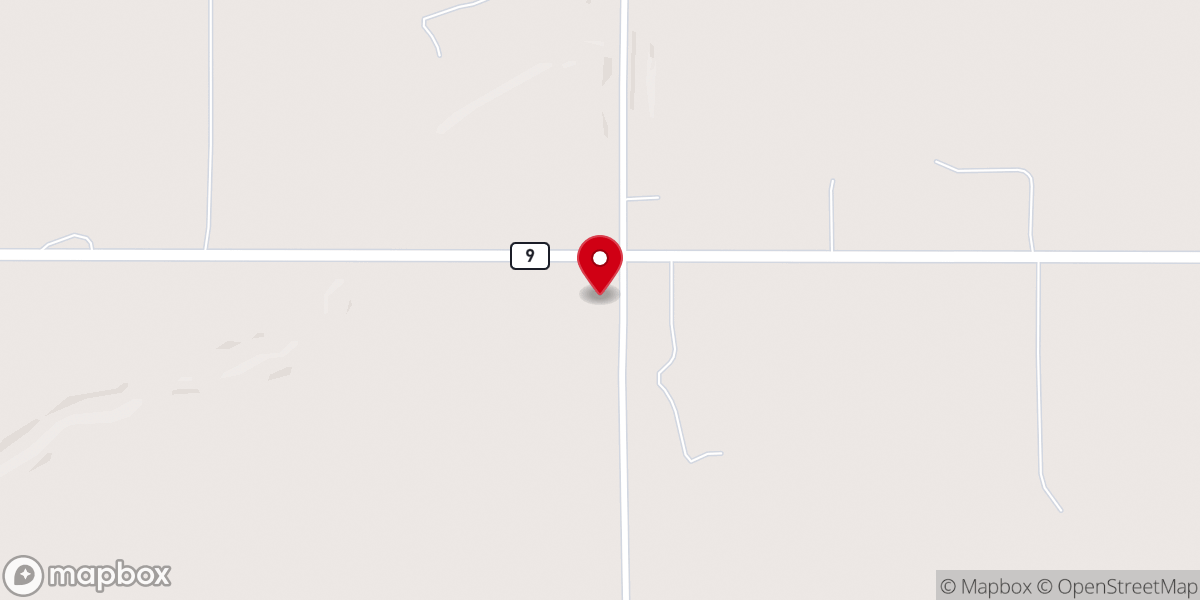 Map showing location of Unity Baptist Church