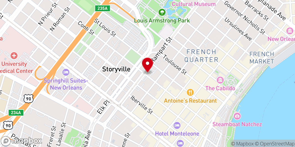 Map showing location of Saint Jude Community Center