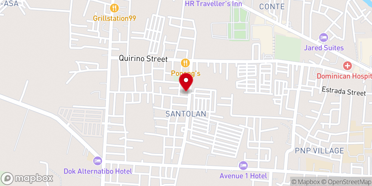 Map showing location of Christian Fundamental Baptist Church - Santolan