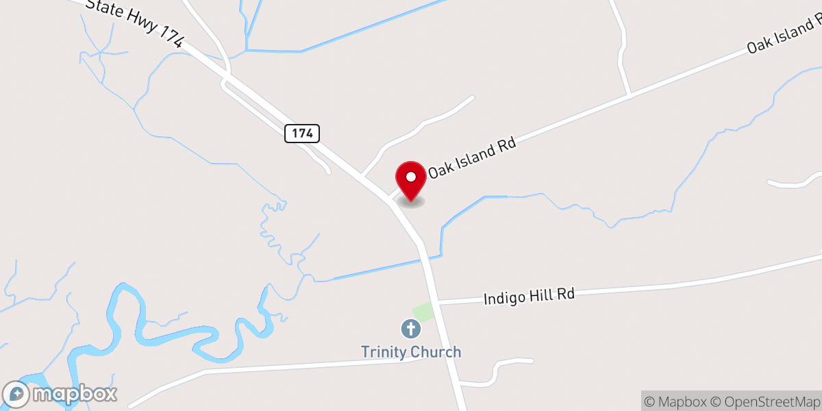 Map showing location of New First Missionary Baptist Church Inc