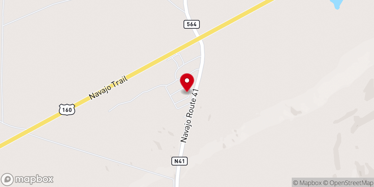 Map showing location of Mesa View Baptist Church