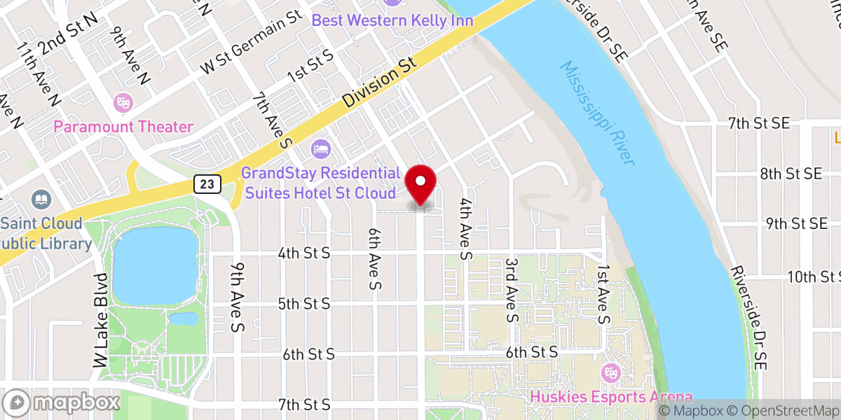 Map showing location of Crusade Choir