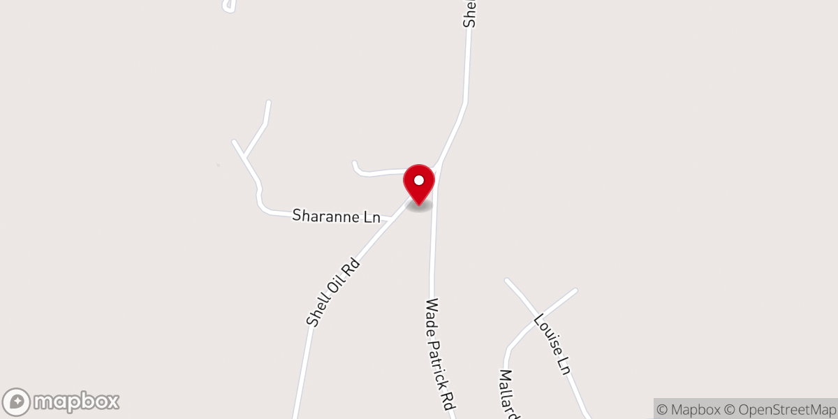 Map showing location of Walker Hill Baptist Church