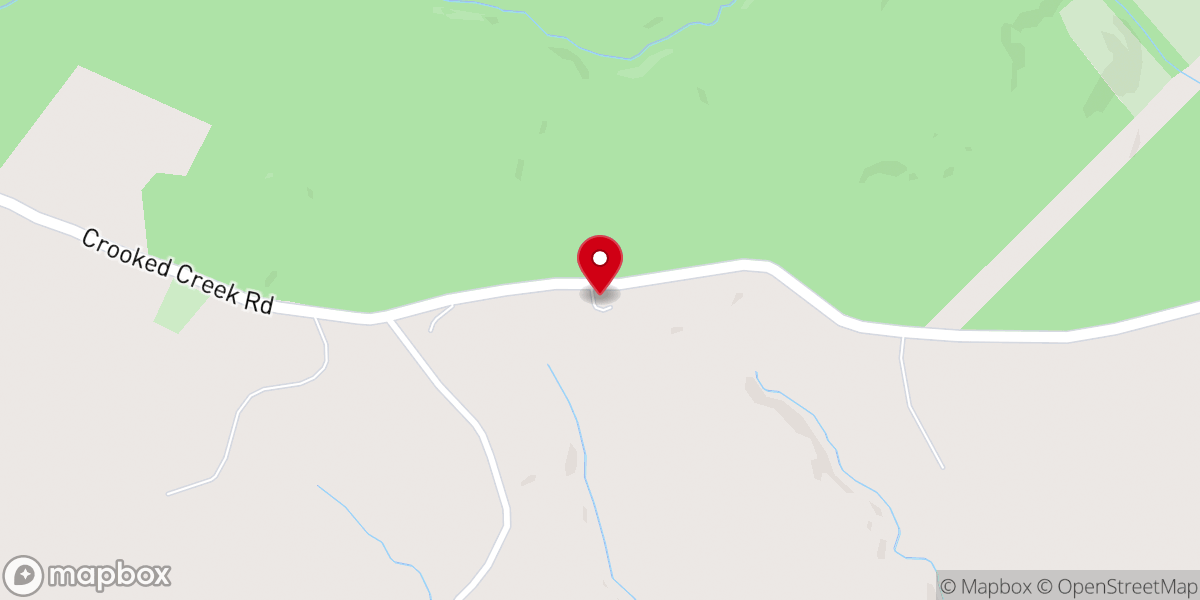 Map showing location of Pinkerton Grove Baptist Church