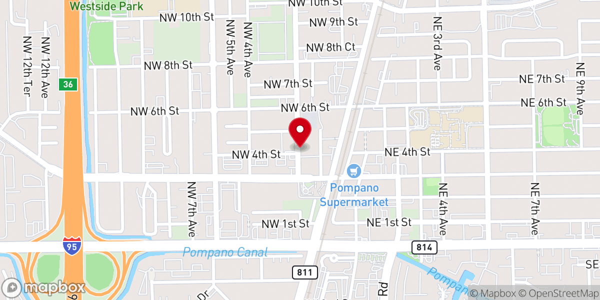 Map showing location of Bethel African Methodist Episcopal Church