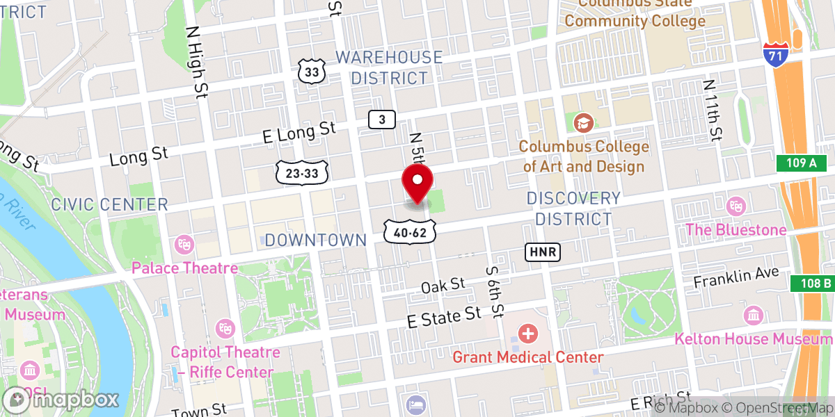 Map showing location of Saint Joseph Cathedral
