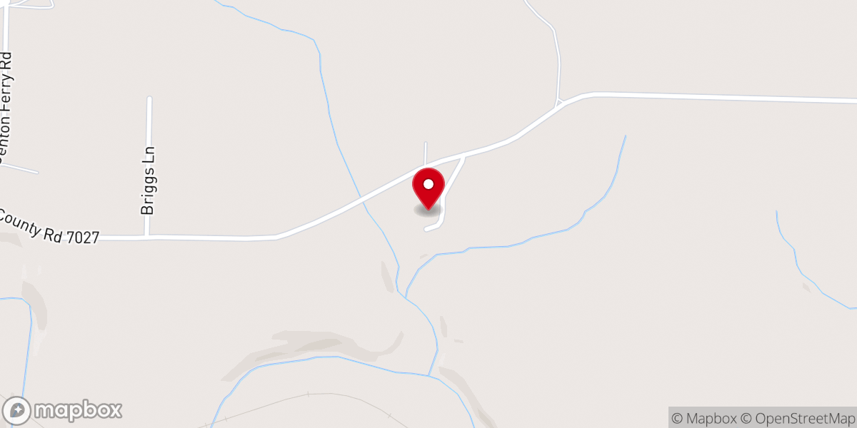 Map showing location of Antioch Baptist Church