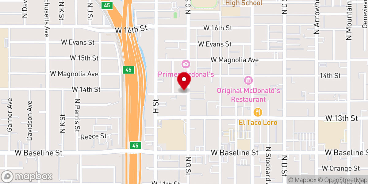 Map showing location of Central City Lutheran Mission