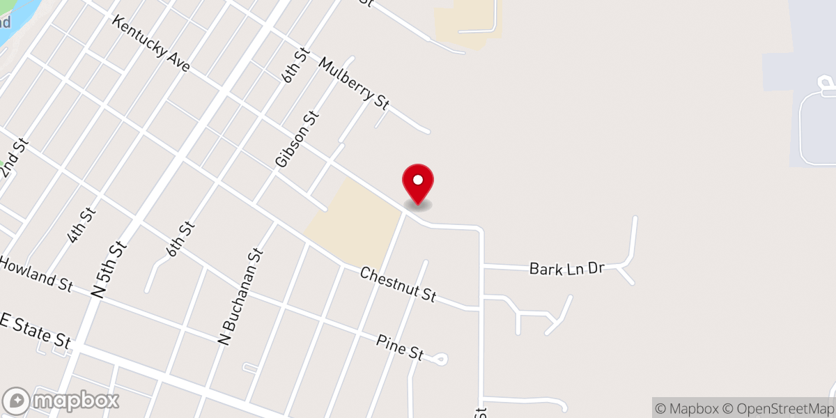 Map showing location of First Church of Christ