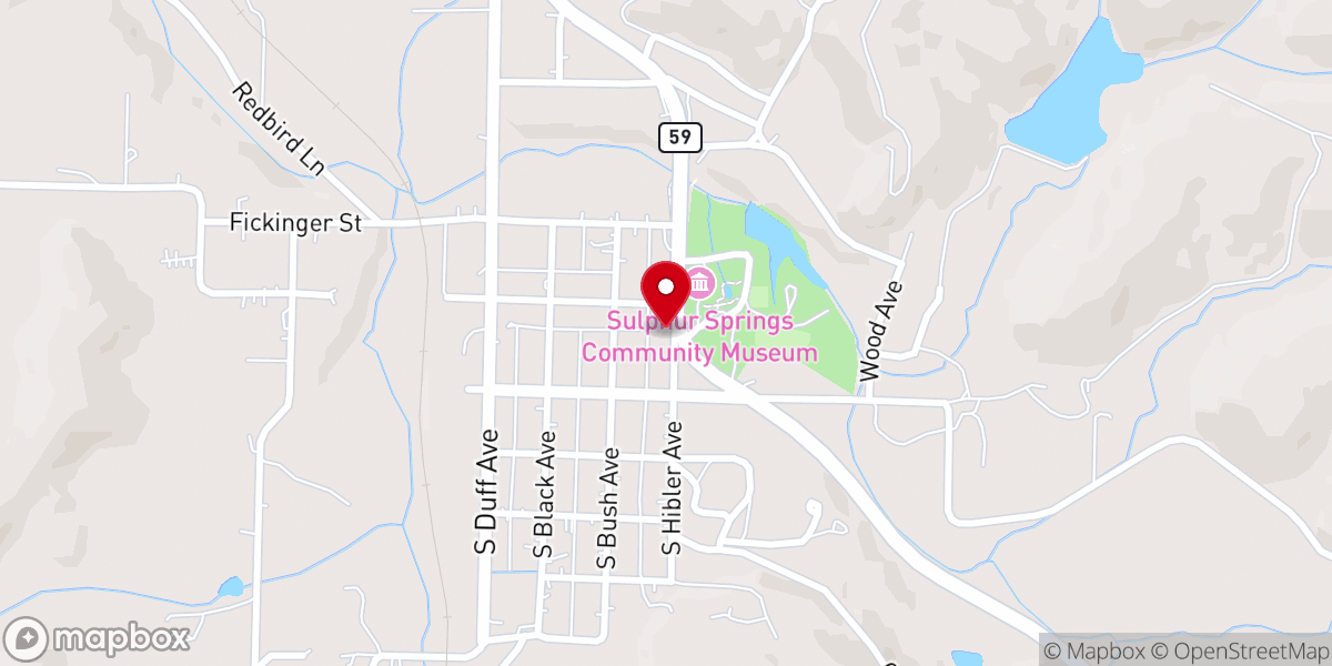 Map showing location of Harvest Baptist Church