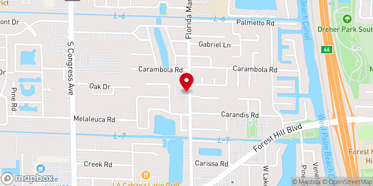 Map showing location of St. Mary Orthodox Church