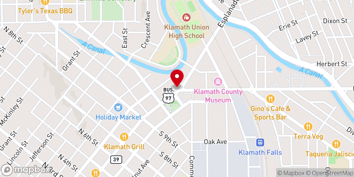Map showing location of St. Mark's Anglican Church