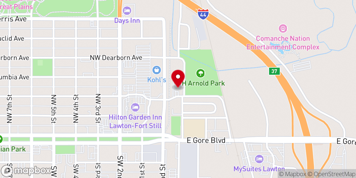 Map showing location of Galilee Missionary Baptist Church
