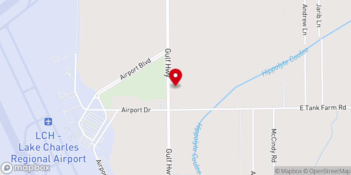 Map showing location of Victory Baptist Church