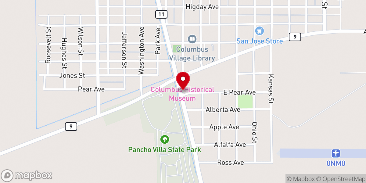 Map showing location of Holy Family Parish Church