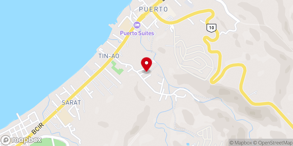 Map showing location of Moriah Bible Baptist Church
