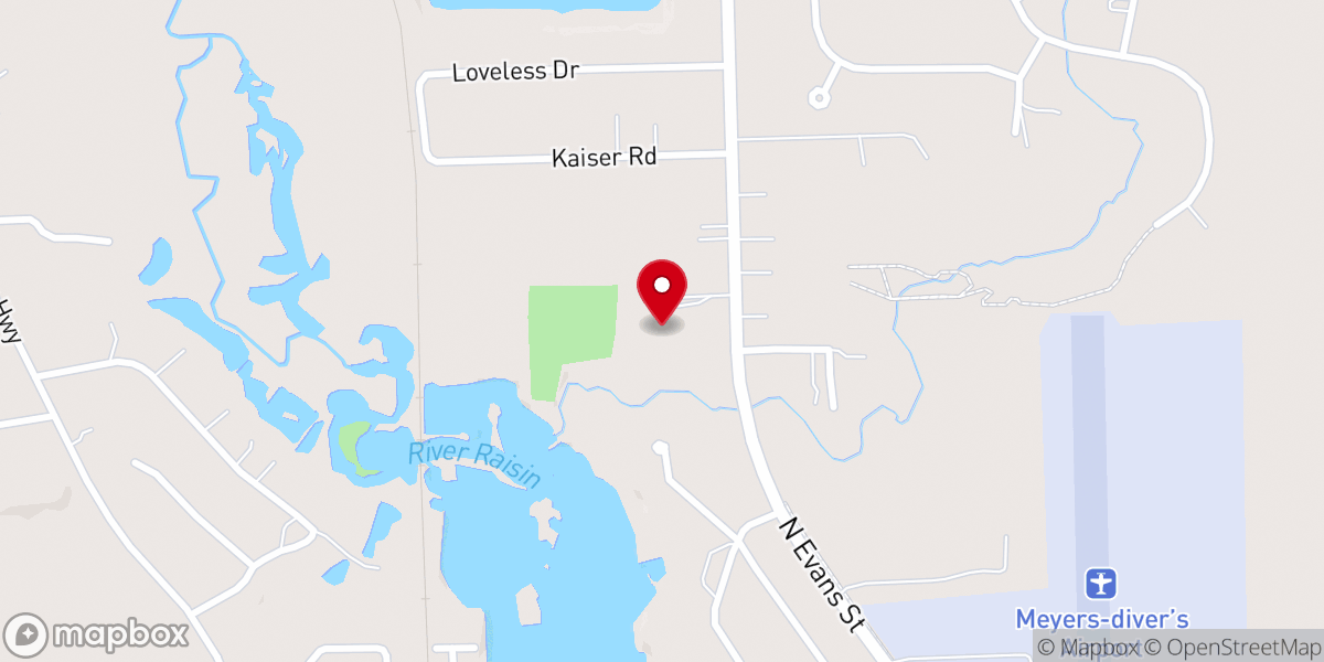 Map showing location of Riverbend Friends Church