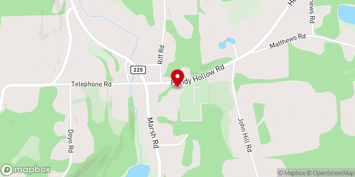 Map showing location of Caton United Methodist Church
