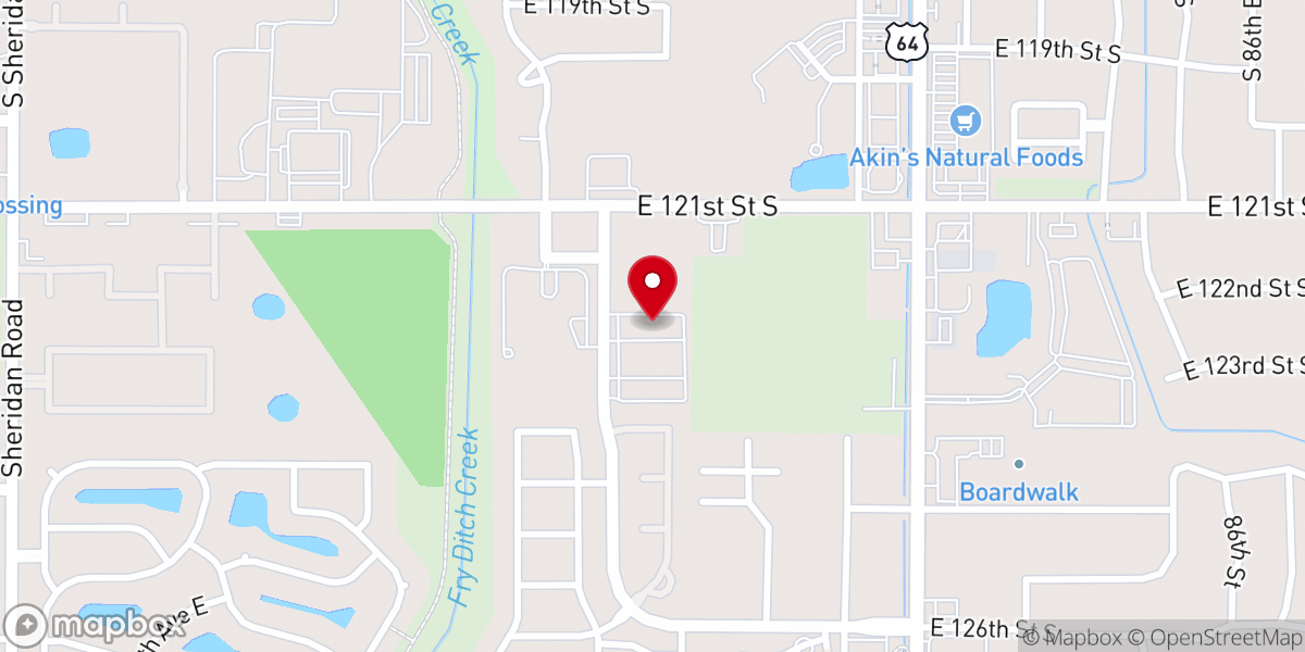 Map showing location of House of Faith Church