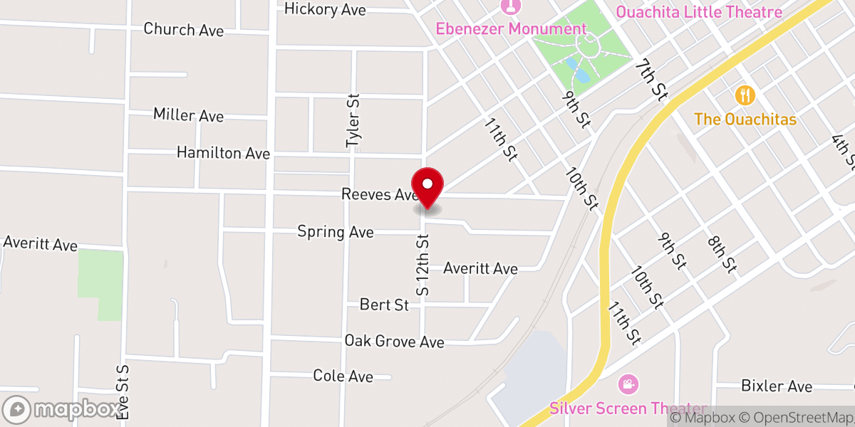Map showing location of Word of Faith Church