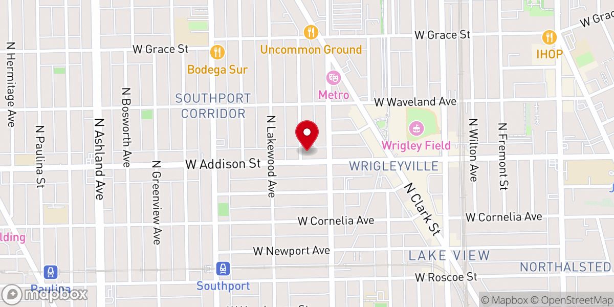 Map showing location of Holy Trinity Lutheran Church