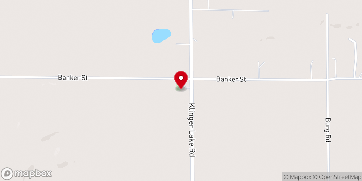 Map showing location of Oak Grove Church
