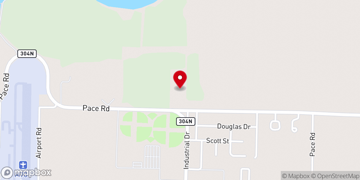 Map showing location of Shannon Baptist Church