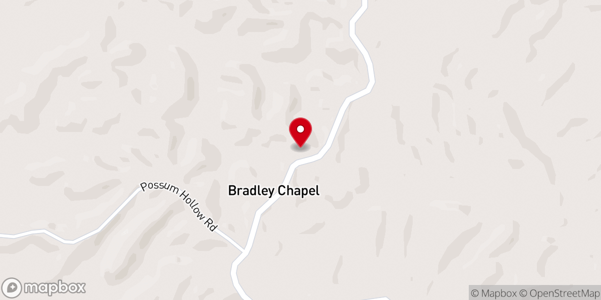 Map showing location of Bradley Chapel