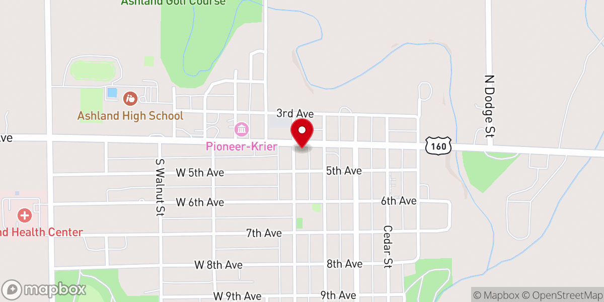 Map showing location of First Church of God
