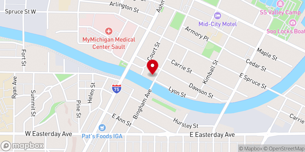 Map showing location of New Covenant Church
