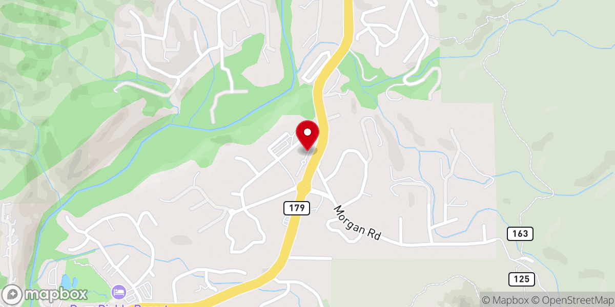 Map showing location of N SR-179 Park and Ride- Sedona Shuttle